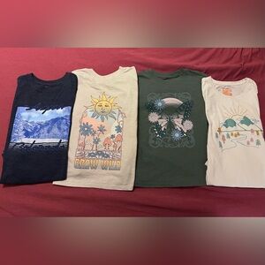 5 Long Sleeve Girls Graphic Tees